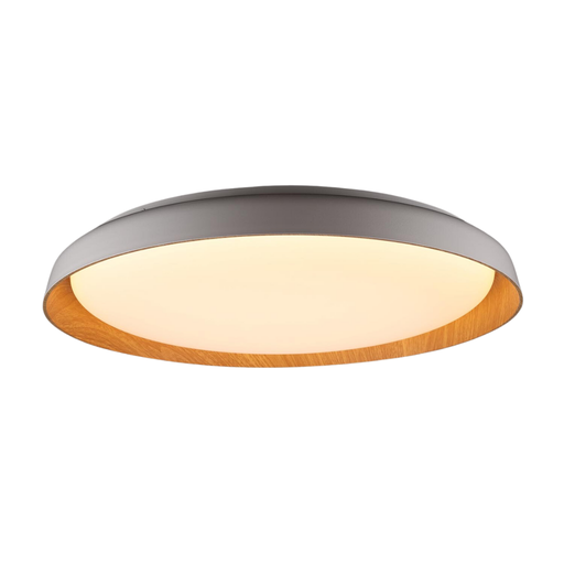 [VONVK-LYSE-PLMD-36W-WW DIM] Iluminación Interior de techo VK LYSE 36W plata-madera 2160 D 530 x H 80mm