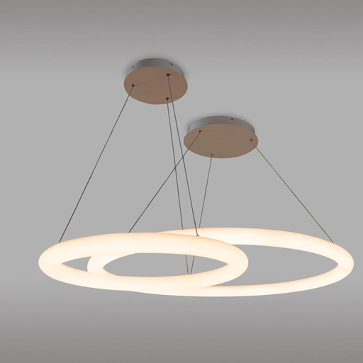 [VONVK-ROND-S-BL-40W-3000K DIM] Iluminación Interior suspendidos VK N RONDA 40W blanco 2400 D600 x H53 mm