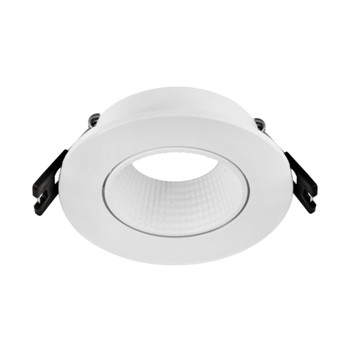 [CORAERAD-X1-BB-PC-TEX] ARTEFACTO DE EMBUTIR REDONDO ANTIDESLUMBRANTE DICRO X1 MOVIL PVC BLANCO-BLANCO TEXTURADO