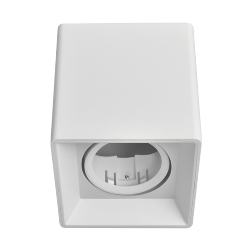 [CORAPCDR-X1-B-PC] ARTEFACTO PLAFON CUADRADO DICRO X1 MOVIL PVC BLANCO RANURADO