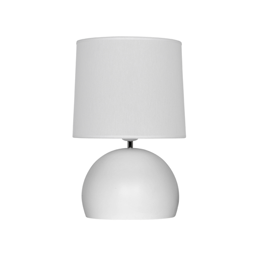 [MARV72-BB] Lámpara de Mesa Bocha Grande Blanca. 1×E27. Pantalla Cónica Blanca H39cm. Ø25cm.