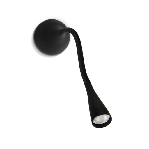 [DABARGENTA-AP NEGRA] Aplique c/3 posiciones de luz; pintura soft negro 1x4w led