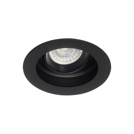 [DABEMBU-1 NEGRO] Embutido rerondo movil aluminio negro para GU10