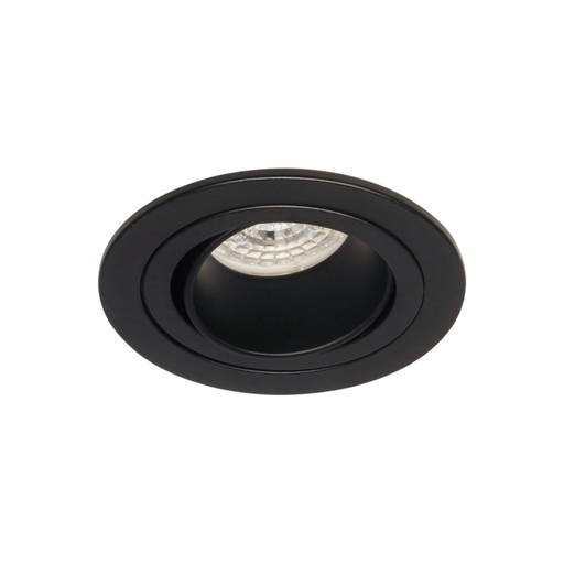 [DABEMBU-5 NEGRO] Emb. rerondo movil, aluminio antideslumbrante ngo. para GU10