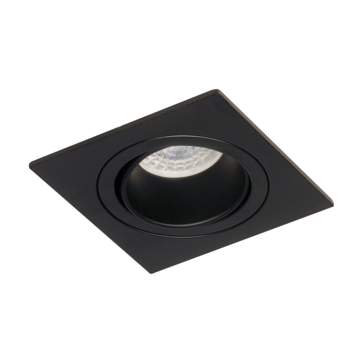 [DABEMBU-6 NEGRO] Emb cuadrado movil, aluminio antideslumbrante ngo. para GU10