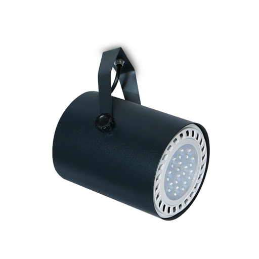 [DABTACHO-2N CABEZAL] Spot estilo tacho circular negro para lampara ar111 gu10