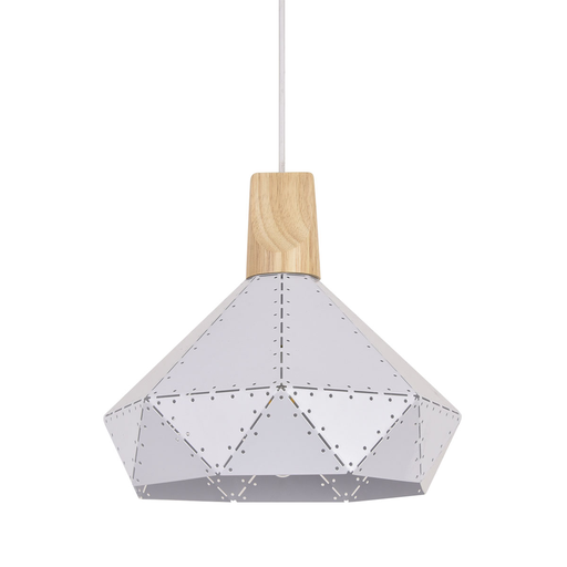 [CEGGLCI-TBE27] Luminaria colgante triangular - blanca