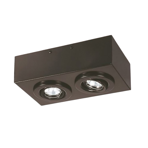 [FERP-290NEG] Plafón "VALENCIA" 2xGZ-10 (150x275x80 mm.)