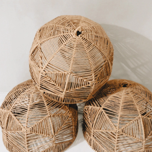 [CHJPARMAKRAFT] NERVO LAMPARA PARMA 50X35 KRAFT TOSTADO