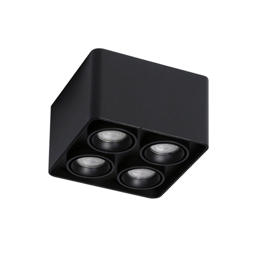 [DABToronto-4N] Plafon de 4L movil Cardanico negro para GU10