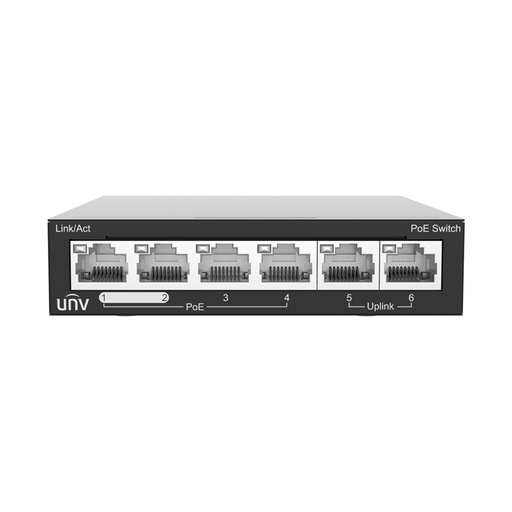[CORNSW2020-6T-POE-IN] SWITCH POE DE 4 PUERTOS Y 2 PUERTOS DE ENLACE ASCENDENTE