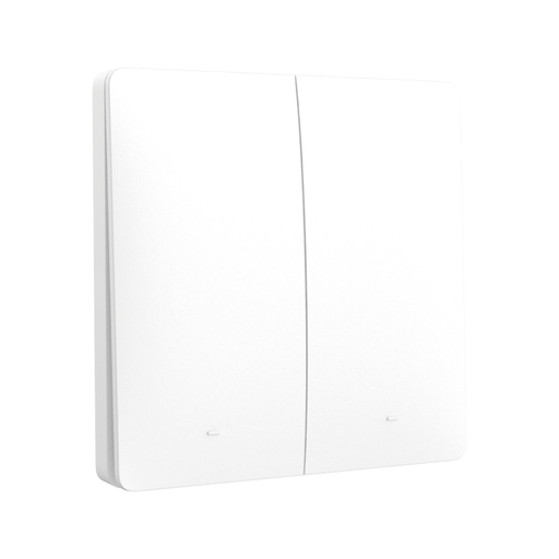 [CORTK-P2B-RF] TECLA KINETIC PULSADOR BLANCO MACROLED 2 CANALES RF