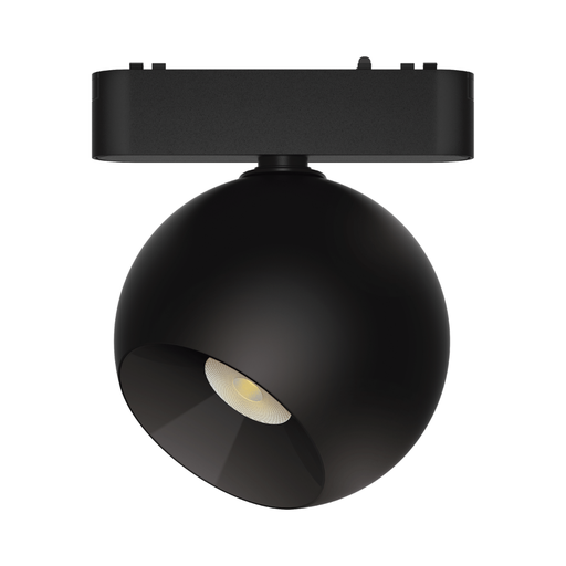 [CORRMS-AEF-N-12W-36G-WW] APLIQUE ESFERICO FOCAL NEGRO PARA RIEL MAGNETICO SKYLINE ø100MM MACROLED, DC48V, 12W, 2700K, 36°, RA>90