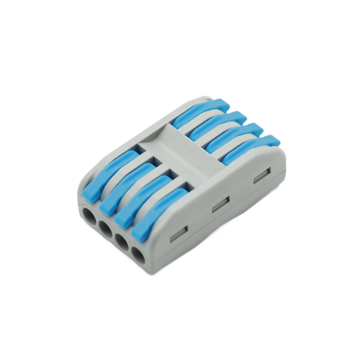 [TBCQCT-224] TERMINAL DE CONEXIÓN RAPIDA 4 ENTRADA / 4 SALIDA - AZUL