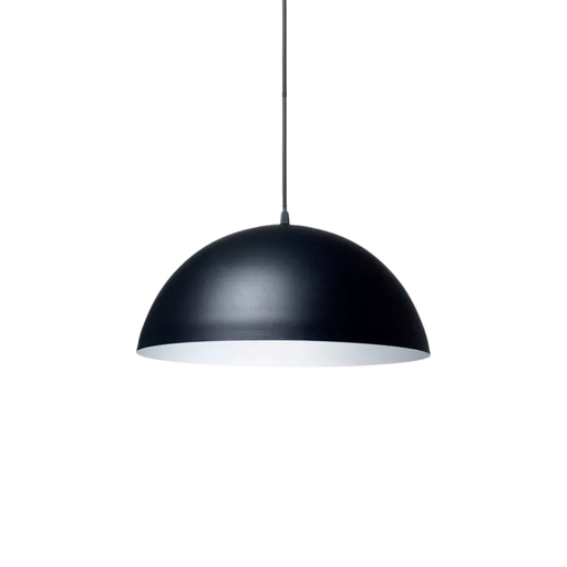[FAR0306/CNG-BL] Colgante media esfera, ø 400 mm color negro-blanco