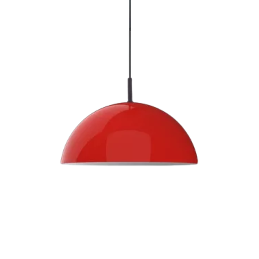[FAR0306/BRJ-BL] Colgante media esfera, ø 300 mm rojo-blanco