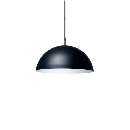 [FAR0306/ANE-BL] Colgante media esfera, ø 210 mm negro-blanco