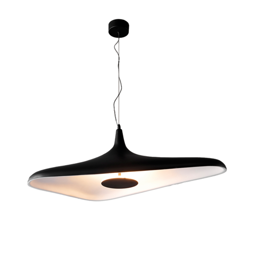 [DABAKAKI-M] Colgante hecho en resina de color negro de ø80cm de 20w led