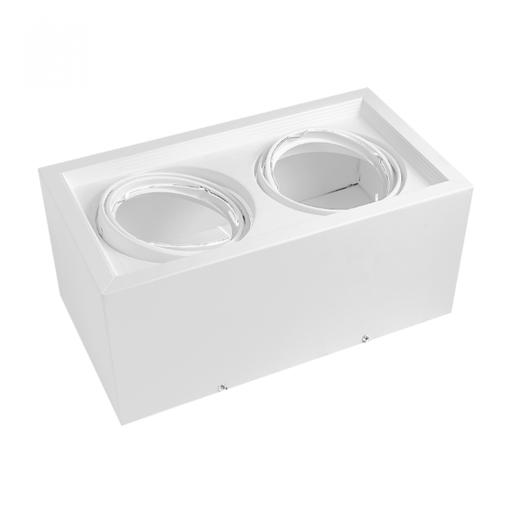 [CORAPCAR-X2-CB-ALT] PLAFON CARDANICO AR111 X2 BLANCO ALTO