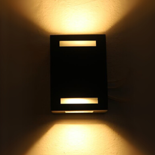 [MLXSIM2 NE] SIMON 2 BIDIRECCIONAL CON RAJA-   2X GU10 NEGRO