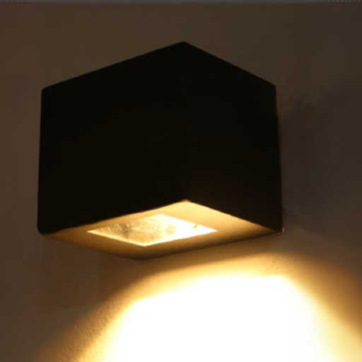 [MLXREN1] Aplique exterior UNIDIRECCIONAL -   1X GU10 NEGRO CHAPA