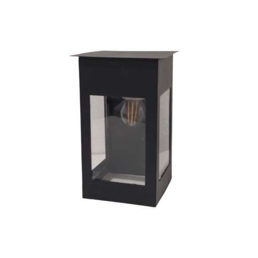 [MLXL01T NE] LISS 01 VIDRIO TRANSPARENTE  1XE27 NEGRO