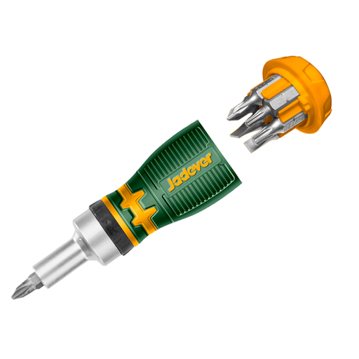 [CORJDSS8608] Kit de destornillador cricket 8 en 1 - Acero CR-V - 1 mango cricket + 7 puntas de destornillador de 1/4" x 25mm: SL5-SL6-PH0-PH1-PH2-T10-T20