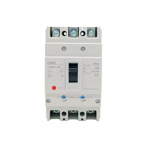 [CNCYCM8RT-160S/3300-80-100A-25/18-KA] Interruptor Automatico Caja Moldeada T160 3x100a 25ka Rele Termomagnetico Ajustable