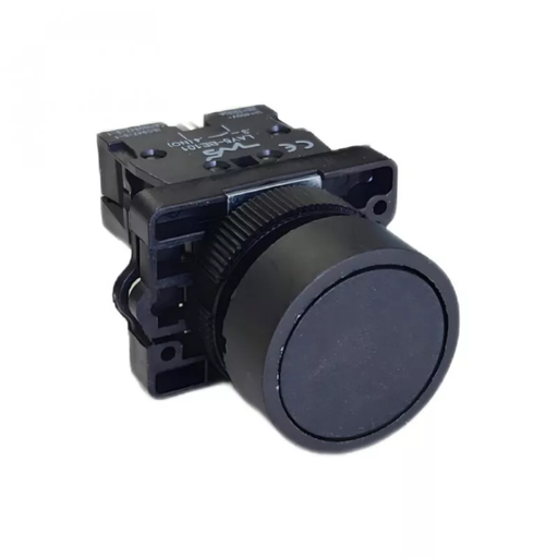 [CNCLAY5-EA21] PULSADOR PLASTICO RASANTE NEGRO (1 NORMAL ABIERTO)