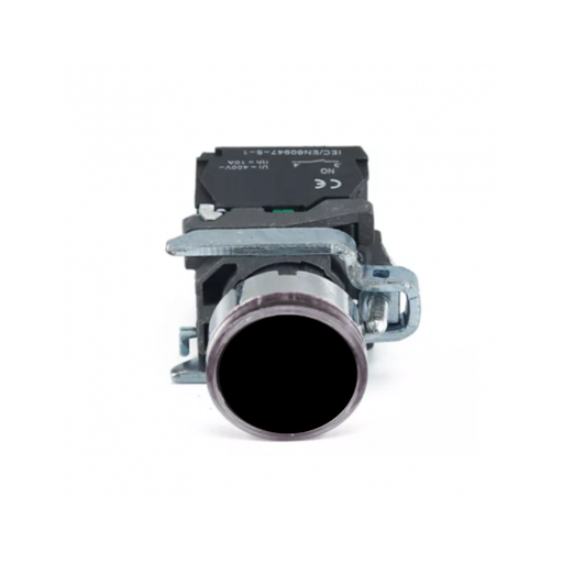 [CNCLAY4-BA21] PULSADOR METALICO RASANTE NEGRO (1 NA)