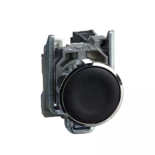 [CNCLAY4-BA21] PULSADOR METALICO RASANTE NEGRO (1 NA)