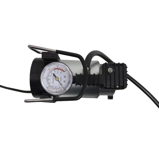 [NISNSAC60] COMPRESOR DE AIRE 35L/MIN METALICO PARA AUTO, CON MANOMETRO Y BOLSO PROTECTOR