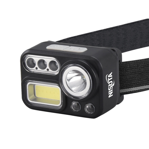 [NISNSLICA7] LINTERNA DE LED TIPO VINCHA MULTIFUNCION CON 8 MODOS DE ILUMINACION, BATERIA RECARGABLE, CON SENSOR DE ENCENDIDO Y LUZ ALTERNATIVA ROJA, VERDE Y AZUL IDEAL PARA CAZA, PESCA, NIEBLA, ETC