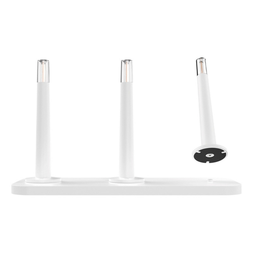 [CORCANDLE-B] KIT DE 3 VELADOR A BATERIA CANDLE DIMERIZABLE CON BASE DE CARGA MACROLED, BLANCO, DC5V, 2700K, IP44, 50LM