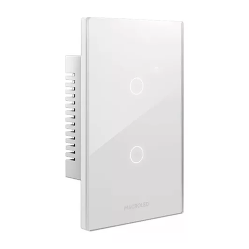 [CORROMA-S-2CH-B] TECLA ROMA SMART BLANCA MACROLED 2 CANALES AC100-240V MAX 7A CON CAPACITOR