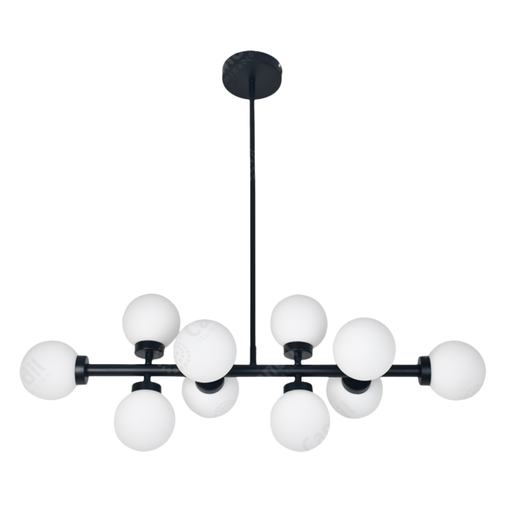 [CANPT907010 NT] Plafón de techo BALL 10 - G9 10X60W - Color: Negro Texturado