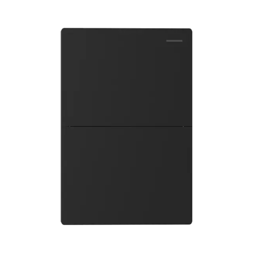 [CORMILAN-2CN-N] TECLA MILAN NEGRO MACROLED, 2 CANAL, 2 VIAS, AC 250V, 10A MAX. BASTIDOR METALICO