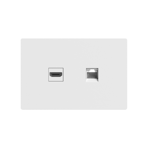 [CORMILAN-RJ45-HDMI-B] CONECTOR DE RED Y HDMI MILAN BLANCO MACROLED, RJ45 Y HDMI
