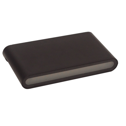 [ARTA-02.27.01.NT] Aplique de pared unidireccional con led integrado 2x5w. Construido en ABS. Uso exterior ip65 negro