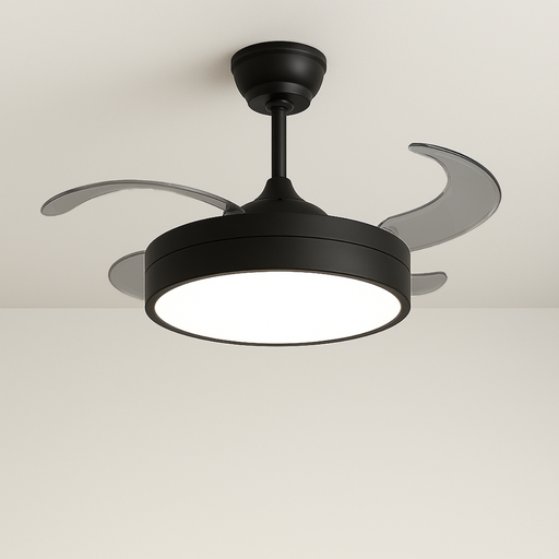 [TBCWST-A16-BB] Samoa Motor Negro Aspas Negro con luz  Diam. 42"