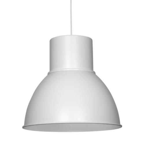 [DATColgante Noar BL] Colgante medio mundo color blanco E27 D50cm