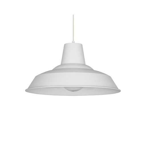 [FERC-1307/30/BT] Colgante "BADAJOZ" 1x E-27(Ø:305mm x Al:160mm) Portalamparas E-27 BLANCO TEXTURADO