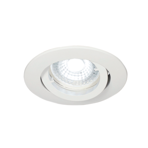 [DABEMBU-13 Blanco] Embutido rerondo movil aluminio para GU10 - blanco