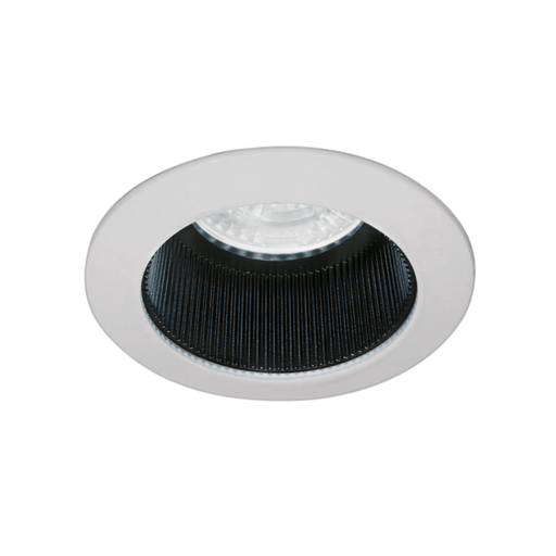 [DABEMBU-15 Blanco] Embutido rerondo fijo aluminio para GU10 - blanco interior ngo.