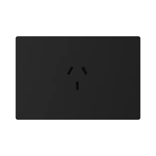 [CORMILAN-TAPA-1TC-N] FRENTE PARA TOMACORRIENTE MILAN MACROLED, COLOR NEGRO