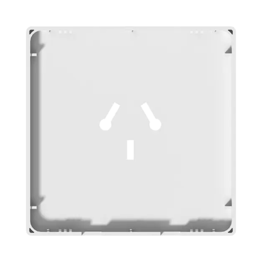 [CORMILAN-TAPA-1TCBN-MG-B] FRENTE PARA TOMACORRIENTE MIGNON BI-NORMA MILAN MACROLED, COLOR BLANCO