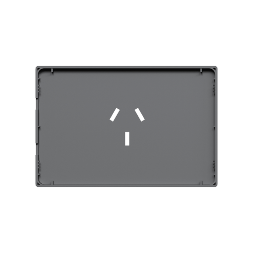 [CORMILAN-TAPA-TC20A-G] FRENTE PARA TOMACORRIENTE 20A MILAN MACROLED, COLOR GRIS