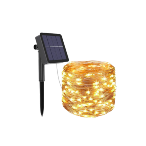 [JOMN002C 20] ALAMBRES LED SOLAR 20 METROS Cálida