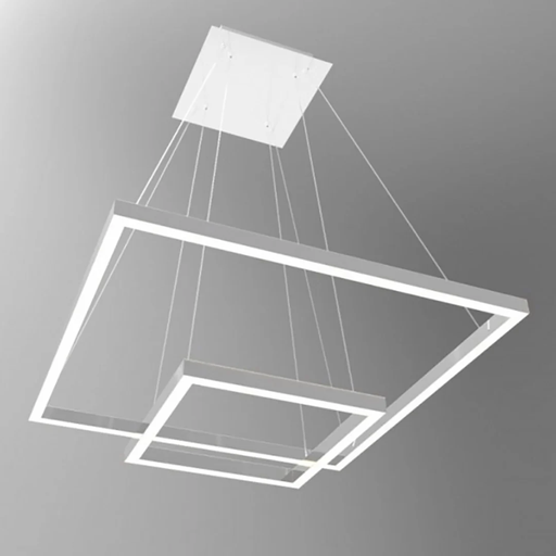[GSGQDR-D01-CAL-AL] Colgante Quadra 30x30/60x60, 3000K (CAL), Aluminio, 47W