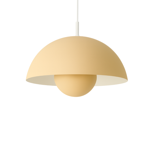 [FAR0306/CEAR-AR] Colgante Media esfera, ø 400 mm con media esfera invertida. 2 x E28 arena